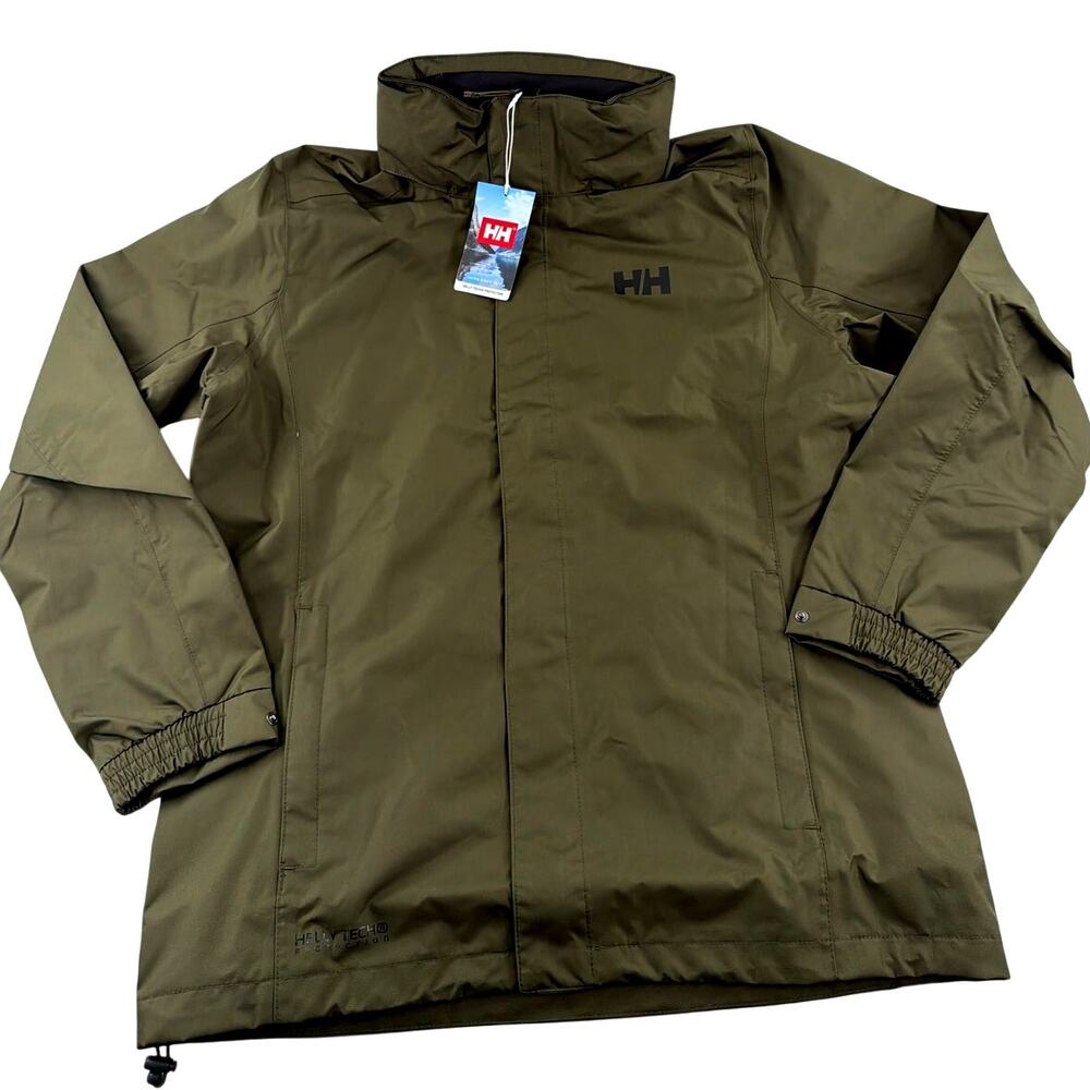 Helly Hansen Men's Utility Green Dubliner Waterproof Jacket Size L - Picture 5 of 11